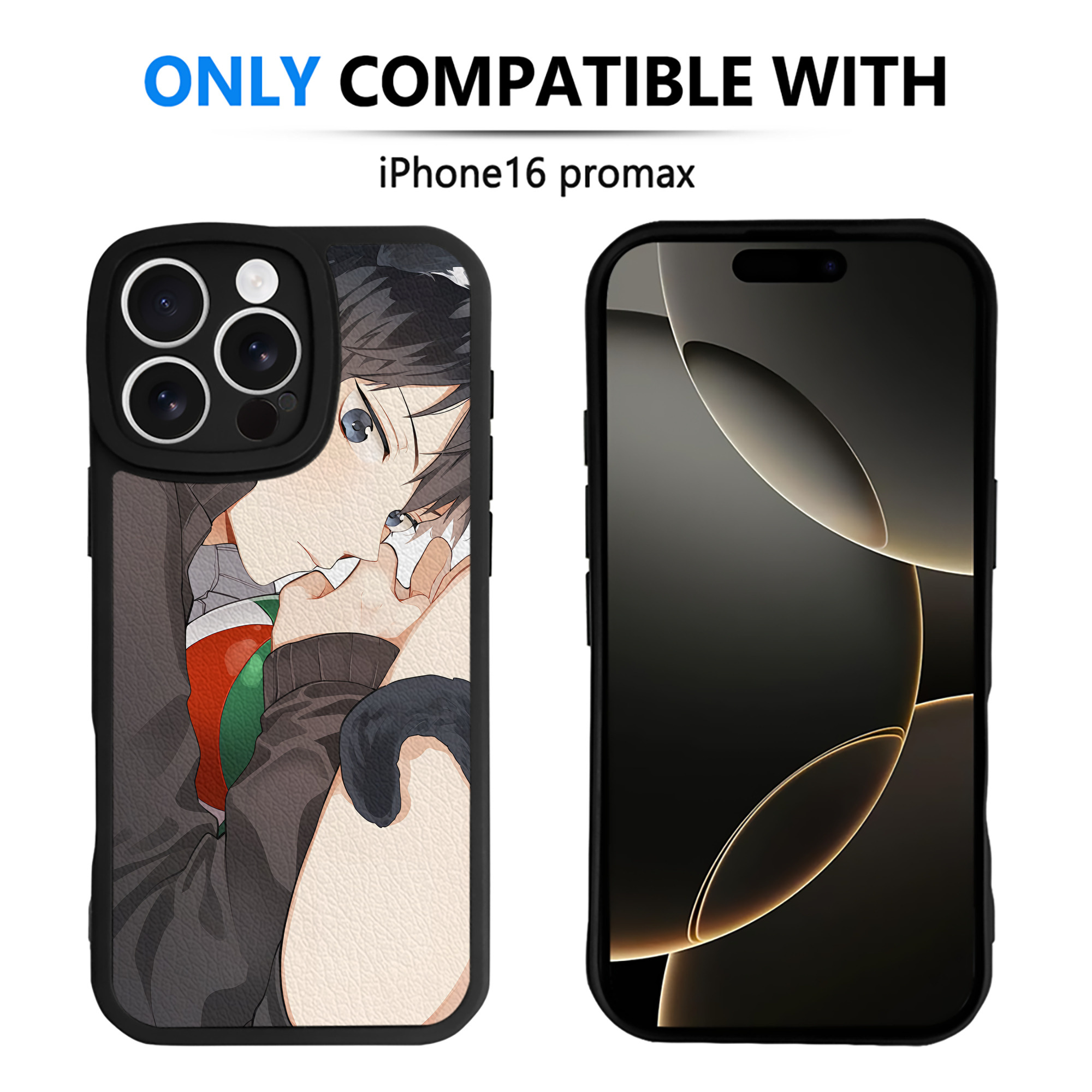 （画像用） ハイキュー!! Haikyu!! 【iPhone 16シリーズ対応】シリコンスマホケース（レザー調） 材質：シリコン
